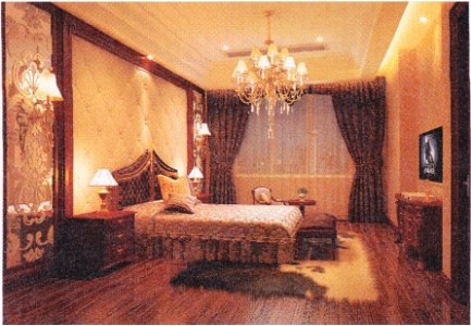 臥室地面宜鋪設(shè)實木地板